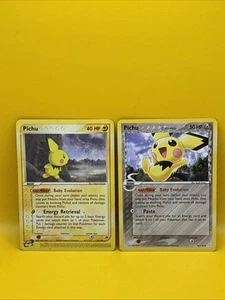PICHU ( 276/110) ) And PICHU ( 20/100 )Non Holo Pokèmon/ Nintendo Cards - Picture 1 of 15