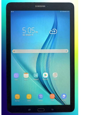 Samsung Galaxy Tab E SM-T560NU 16GB, Wi-Fi, 9.6in - Black - Image 1 of 4