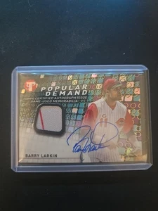 2022 Topps Pristine - Popular Demand Autograph Relics Barry Larkin #PDAR-BL (AU, - Picture 1 of 2