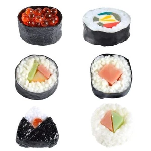 Fake Susi 6 Pcs Simulated Onigiri Lifelike Food Model Artificial Props - Picture 1 of 5