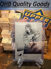 SUPER RARE: 2020-21 Team Canada AUTO Plate - Jean-Luc Foudy - Black - 1/1