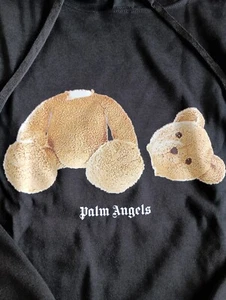 Sudadera con capucha de oso de peluche negro para hombre Palm Angels talla XL - Imagen 1 de 23