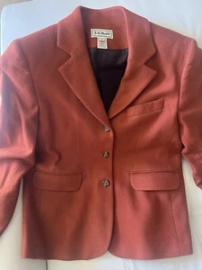 Blazer vintage de lana de frijol L.L cachemir talla 4P naranja quemado - Imagen 1 de 6