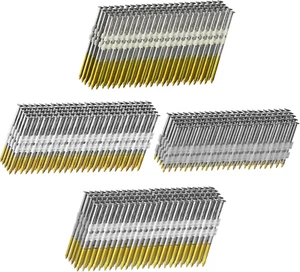 21 Degree Framing Nails 4 SIZES (2"+2-1/2"+3.0") Ring Shank+3-1/2" Smooth Shank) - Picture 1 of 12
