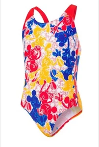 Speedo Girl's Disney Mickey Mouse Allover 1Pce - Picture 1 of 2