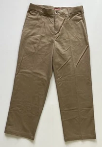Merona Beige Men's Chino Pants 32x30 Flat Front 100% Cotton P06 - Picture 1 of 10