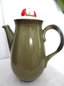 Vtg. Metlox Stoneware "California" Strawberry Coffee Pot w. Lid-7 Cup-iNOS - Picture 1 of 7