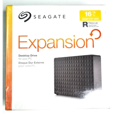 Seagate Expansion STEB16000402 Desktop 16TB External Hard Drive New. - Image 1 of 4