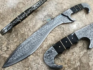20.00" Custom Hand Made Beautiful Damascus steel Falcata Sword knife (AA-0248-30 - Picture 1 of 6