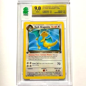 2000 Pokemon Team Rocket "Dark Dragonite" 22/82 Non-Holo MNT 9.0 WOTC 1st-Ed - Picture 1 of 4