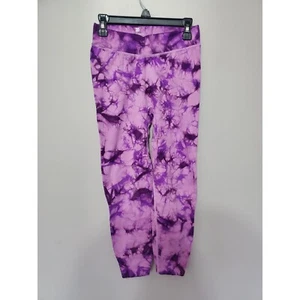 All In Motion Girls Purple Tye Dye Capri Active Leggin's Size 10/12 - Picture 1 of 3