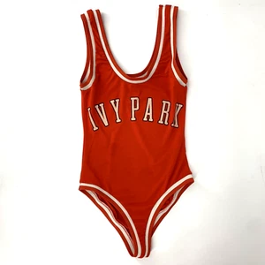 Ivy Park Logo Beyoncé roter Einteiler Body Größe XXS 2XS LESEN! AS IS - Bild 1 von 11