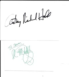 WEIRD SCIENCE autographed LOT Anthony Michael Hall & IIAN MITCHELL SMITH - Picture 1 of 3