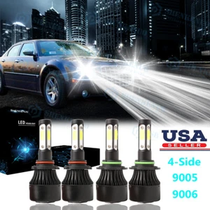 4Side LED For Chrysler 300C 2005-2009 6000K Headlight Hi-Lo Bulbs Combo Pkg - Bild 1 von 15