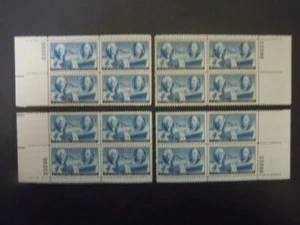 1946 #947 Postage Stamp Centenary Plate Block #23598 Matched Set MNH OG VF - Picture 1 of 1