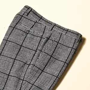 NEW Mens Inserch Premium Dress Pants Glen Check Pattern Wool Black White USA - Picture 1 of 2
