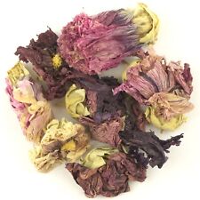 Dried Violet Mallow Flowers - Mallow Tea Crafts Bath Soap Candle - UK Stock