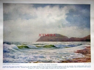 Impresión original de 1924 A Stormy Day near LLANDUDNO: placa de libro 'Gran Bretaña hermosa' - Imagen 1 de 1