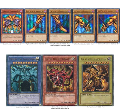 EXODIA + EGYPTIAN GOD Obelisk, Slifer, Winged Dragon RA 8 Ultras SET YGLD YUGIOH - Image 1 of 4