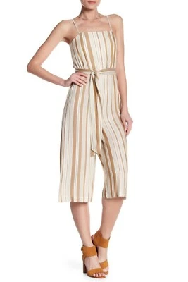 NOVO Macacão Feminino Alice + Olivia Luci Listrado com Alça de Espaguete Tamanho 10 $350 - Imagem 1 de 4