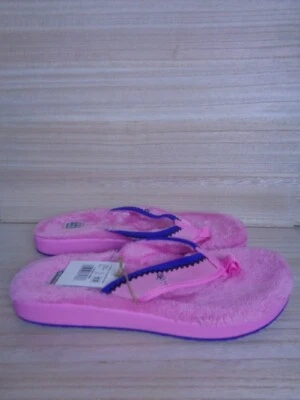 Sanuk U Furreal ST X Grateful Dead Men's 13 Flip Flops Pink Furry Soft Top Foam - Image 1 of 4