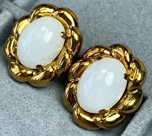 Vintage T.S.Lin Gumps Jadeite Earrings Estate Fine Jewelry Pre-Owned - Picture 1 of 12