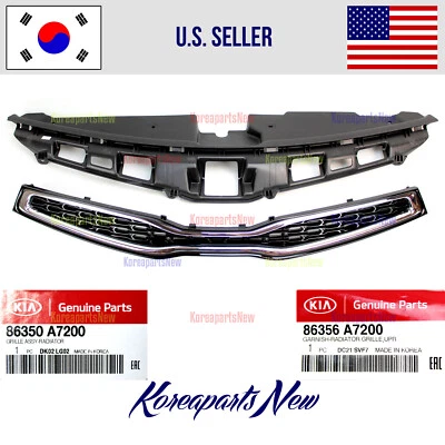 Parachoques delantero de rejilla + protector de mira de cubierta ⭐GENUINO⭐ Kia Forte Koup 2 puertas 2014-2017 Foto 1 de 4