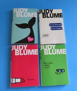 4 Judy Blume Paperbacks “deeni”, “then again, maybe I won’t”, “blubber” + - Picture 1 of 6