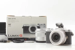 English OK [Top MINT BOX] Panasonic LUMIX DMC-GF7 16MP Silver 12-32mm 35-100mm - Picture 1 of 16