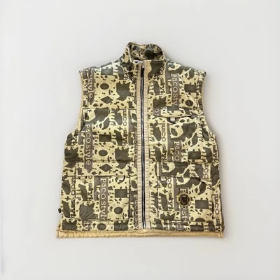 Chaleco acolchado vintage Paco Jeans Y2K ropa de calle utilitario estilo camuflaje talla 2XL Foto 1 de 4