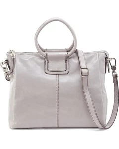 HOBO INTERNATIONAL~MEDIUM SHEILA~Driftwood Grey~Detach Strap Crossbody Satchel - Picture 1 of 3