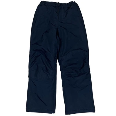 Lands End Youth Snowpants Size 10 Black Elastic Waist & Boot Cuffs Thermal Warm - Image 1 of 4