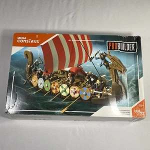 Mega Construx Pro Builder Viking Long Ship Raid Boat Construction Set FPH88 995 - Picture 1 of 11