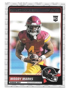 Tarjeta de puntuación de fútbol americano Woody Mark RC 2025 - Houston Texas - #43 - Imagen 1 de 1