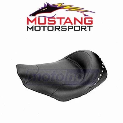 Mustang Wide Studded Solo Seat for 2006 Harley Davidson FLHXI Street Glide - ny Foto 1 de 4
