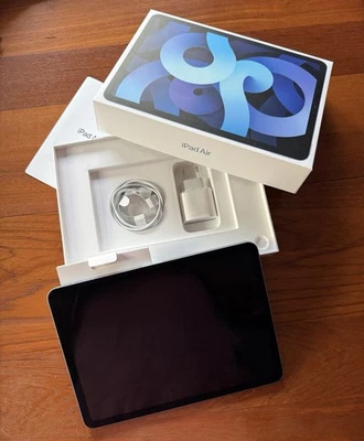 iPad Air 4, 256 GB, Wifi, Sky  Blue, Modell A2316 - Bild 1 von 4