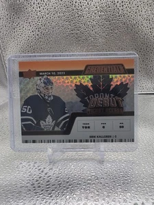 2022-23 Upper Deck Credentials Horizontal Orange #112 Erik Kallgren - Picture 1 of 2