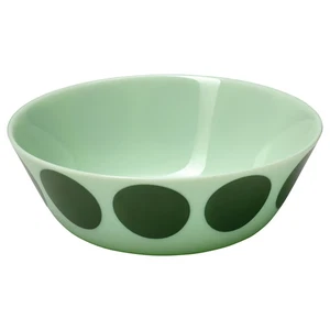 IKEA 1 ciotola, verde chiaro motivo verde/punti, misura 6" con etichette NUOVO - Foto 1 di 3