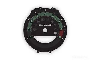 Porsche 911 992 Turbo S Instrument Gauge Face Tachometer Dial Heritage Edition - Bild 1 von 1