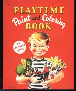 Lot Of 12 Vintage Activity & Coloring Books-Great Art 1940s/50s Lowe File-Unused - Picture 1 of 12