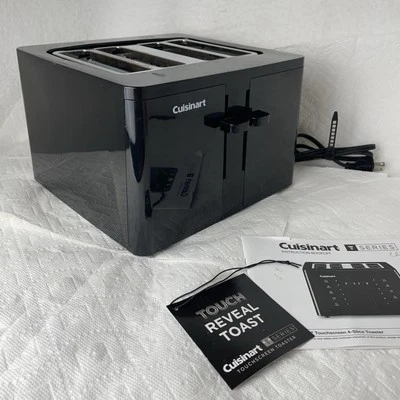 Cuisinart Toaster 4 Slice Touchscreen Model  CPT-T40 Black Compact 8x11x10” - Image 1 of 4
