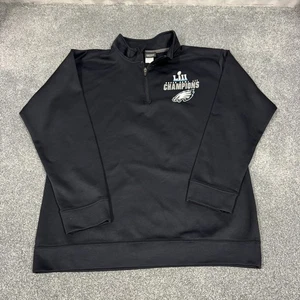 NFL Philadelphia Eagles Pro Line Fanatics Gr. Large 1/4 Zip Pullover schwarz - Bild 1 von 9