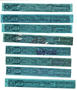 LOT OF 8 1910 U.S. INTERNAL REVENUE TAX PAY STAMPS FOR 1 3/4 UNZEN TABAK #2 - Bild 1 von 1