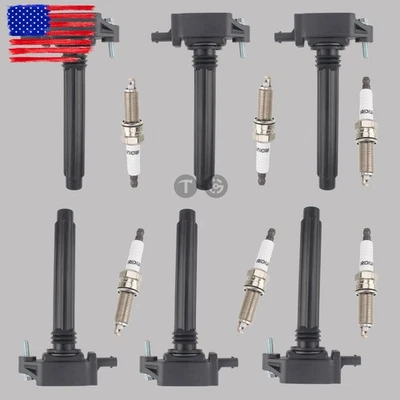 Bobinas de encendido para Chrysler 200 300 Town & Country 3.6 UF648 6X + 6x bujías Foto 1 de 4