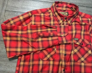 Dixxon Flannel Co. Camisa Para Hombre XL Roja Negra Jarhead Perla Broches a Cuadros - Imagen 1 de 8