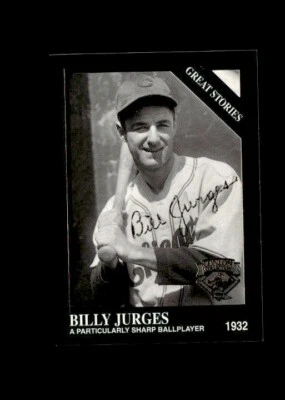 Billy Jurges 1995 Sporting News Conlon Collection  authentic autographed card - Image 1 of 2