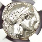 Attica Athens Athena Owl Tetradrachm Coin 440 Bc - Ngc Choice Au - 5/5 Strike!