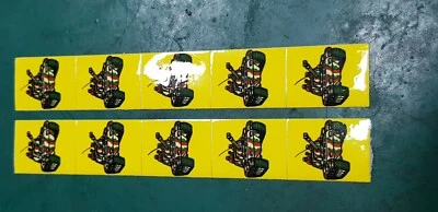 OPERATION THUNDER 1978 GOTTLIEB PINBALL DROP TARGET DECAL SET OF 8