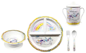 BABY CIE Divided Melamine Baby Feeding 5 pce set, Realize Your Dreams - Picture 1 of 5