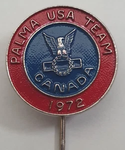 Palma Trophy Match 1972 USA Team Canada Enamel Stick Pin Badge. Scarce badge. - Picture 1 of 3